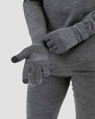 Adult's Midweight Ultra Merino Wool Glove Liners | Color: Charcoal Heather