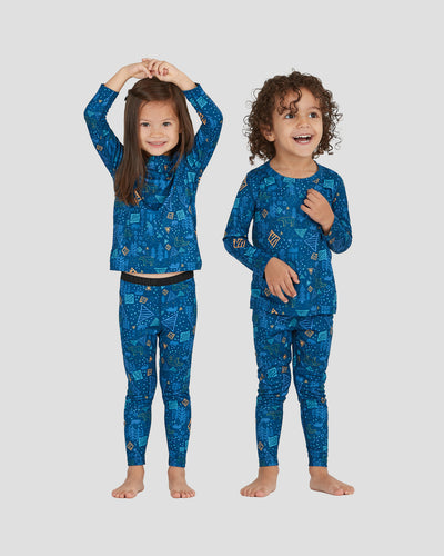 Toddlers' Free Ride Print Heritage Midweight Baselayer 2-Piece Set | Color: Winter Woods |  #color_winter-woods