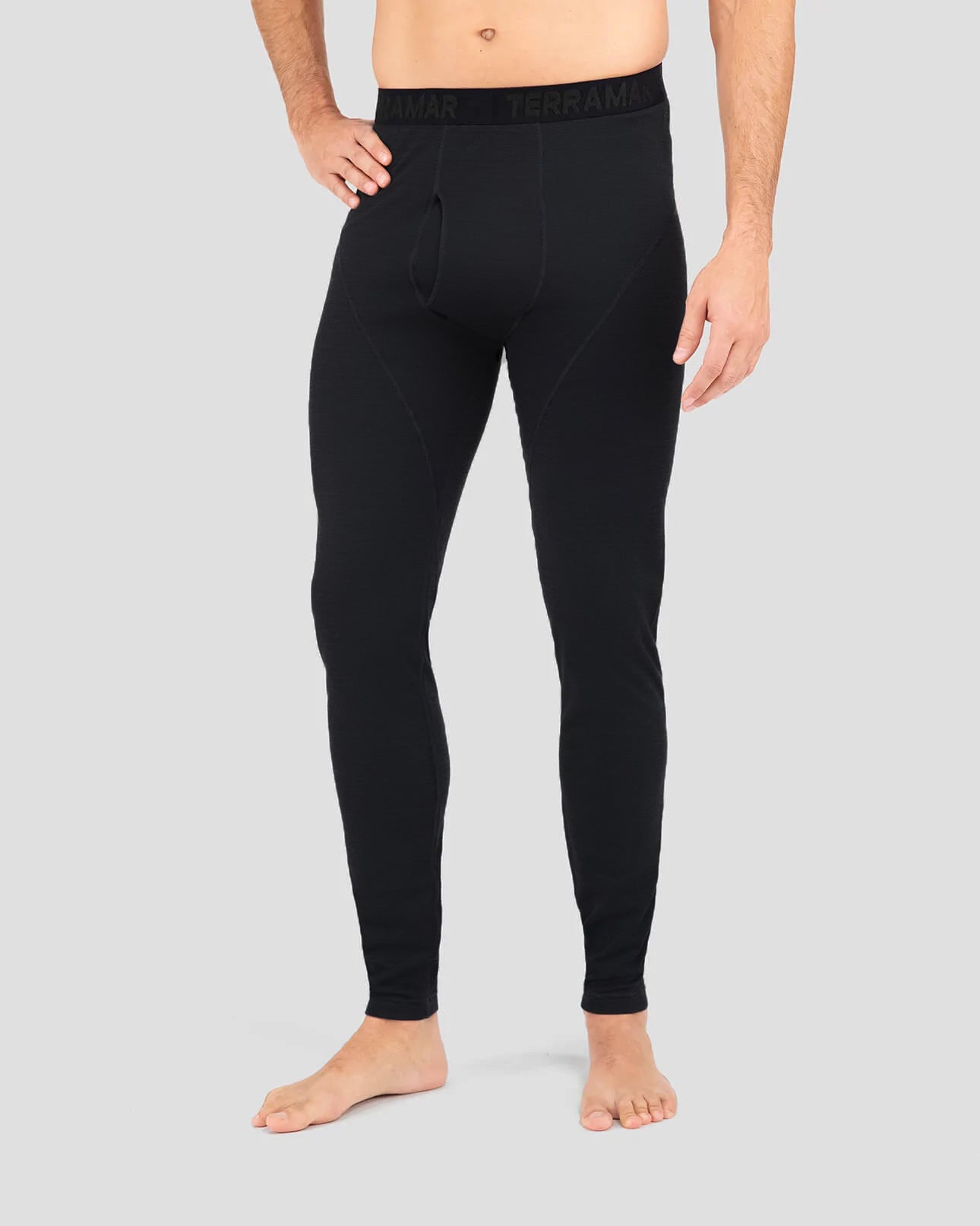 Black Merino Wool Pants - Heavyweight Base Layer | Bottom | Underwear |  Thermal