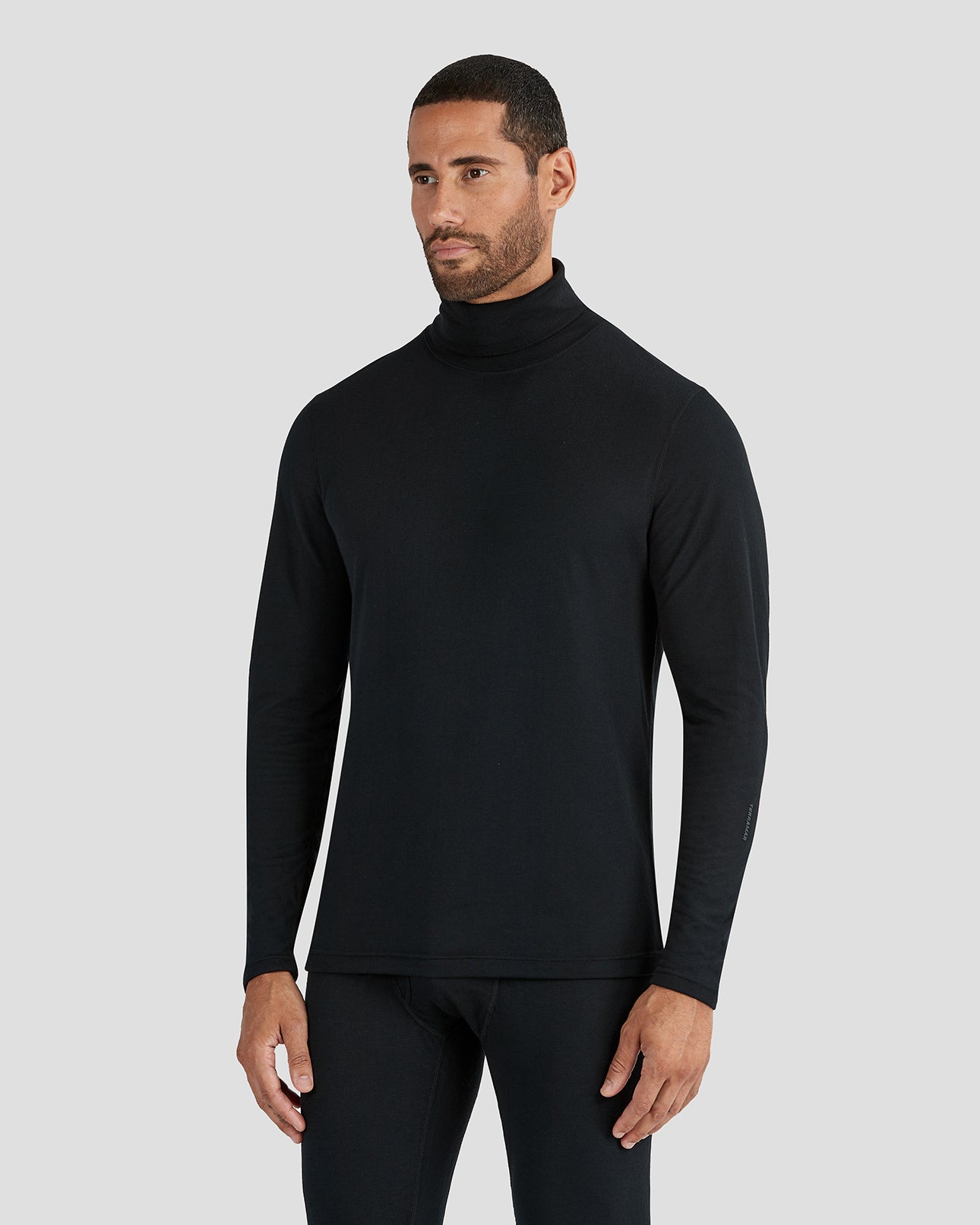 Terramar Men s Thermal Basic Turtle Neck Long Sleeve Shirt