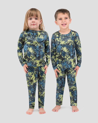 Toddlers' Free Ride Print Heritage Midweight Baselayer 2-Piece Set | Color: Speedy Galaxy |  #color_speedy-galaxy