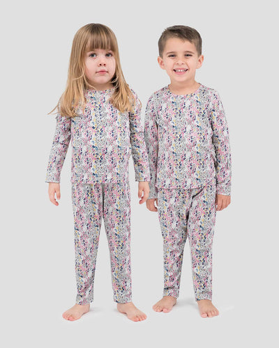 Toddlers' Free Ride Print Heritage Midweight Baselayer 2-Piece Set | Color: Happy Explorer |  #color_happy-explorer