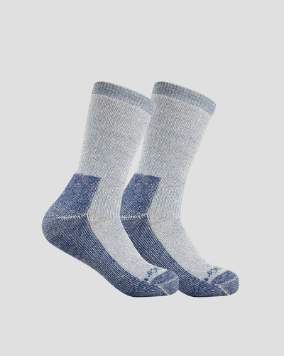 Merino Wool Hiking Socks (2 Pairs) | Color: Denim Heather
