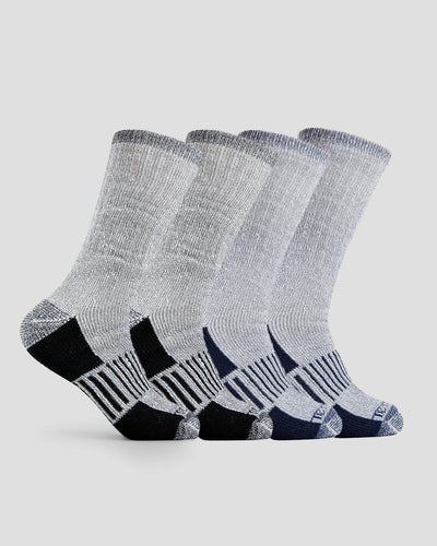 All-Season Wool Blend Socks (4 Pairs) | Color: Black/Navy