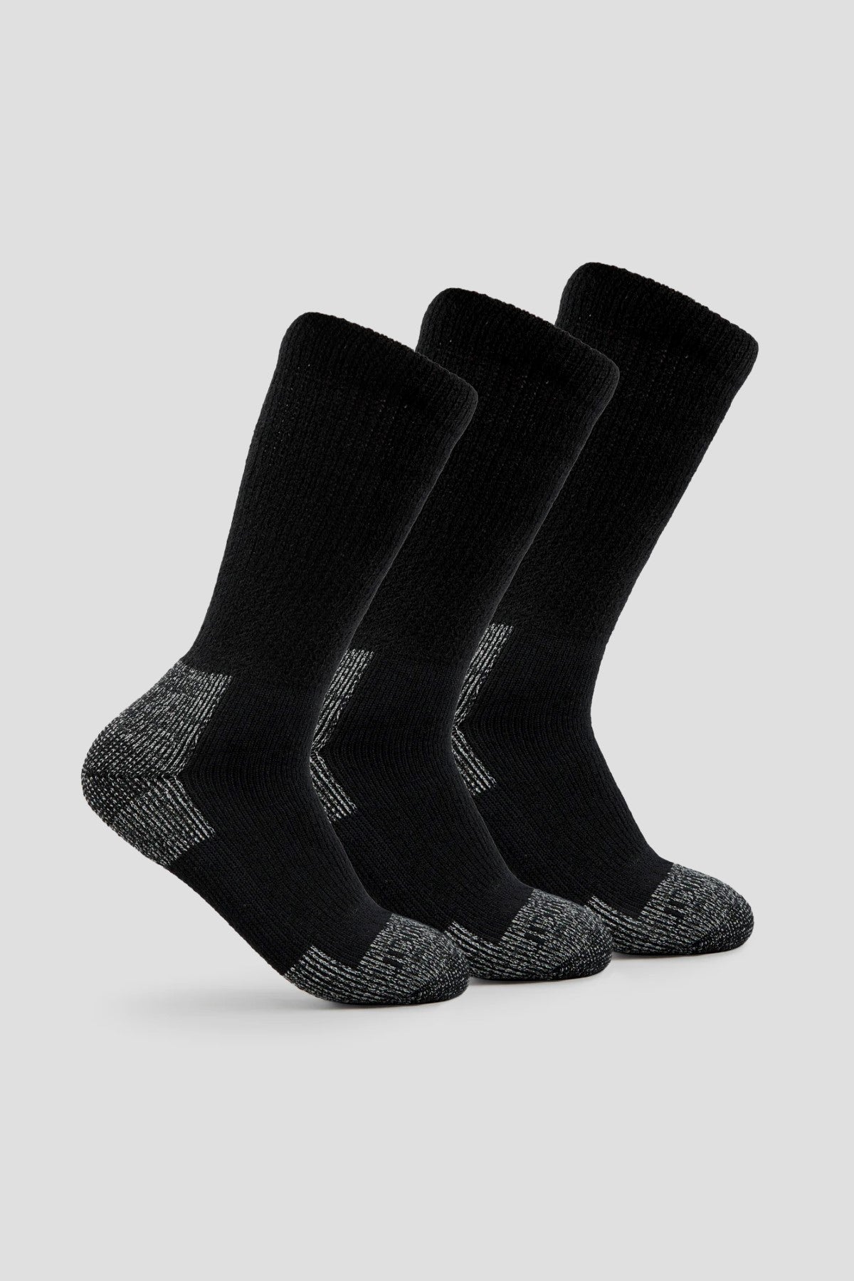 Steel Toe Boot Work Socks (3 Pairs) | Color: Black