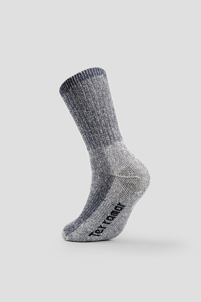 Midweight Merino Wool Hiking Socks (2 Pairs) | Color: Grey