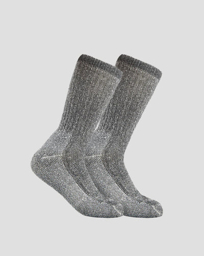 Midweight Merino Wool Hiking Socks (2 Pairs) | Color: Grey
