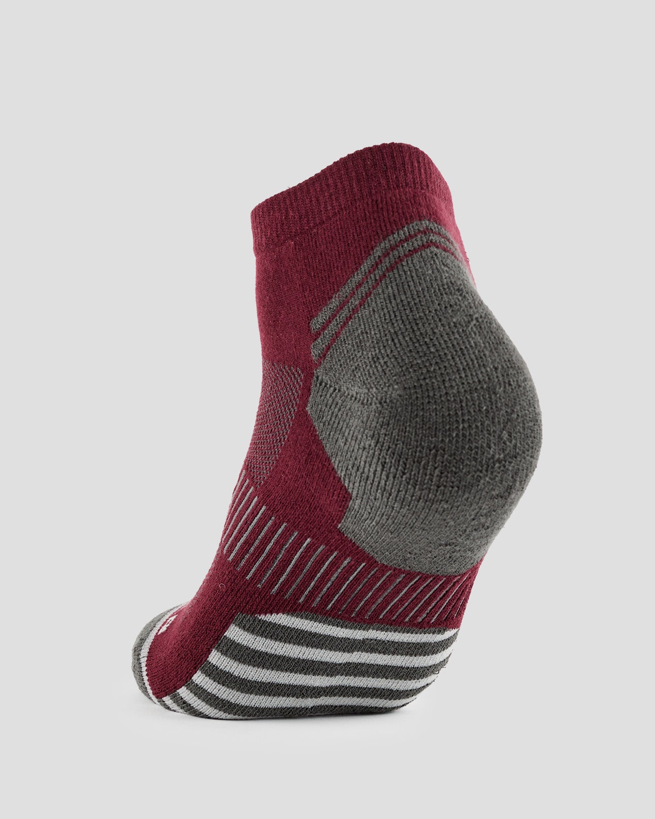 Adults' Hemp Low-Cut Trail Socks (2 Pairs) | Color: Burgundy