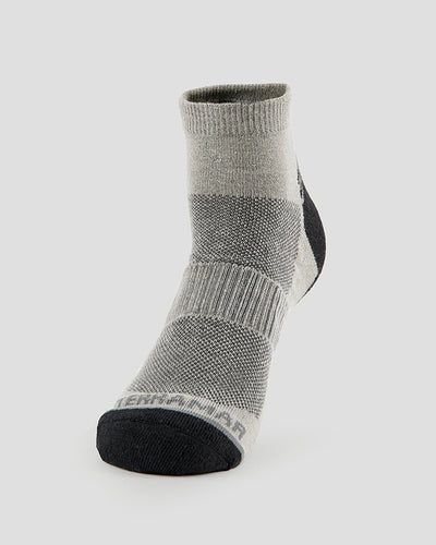 Adults' Hemp Low-Cut Trail Socks (2 Pairs) | Color: Grey
