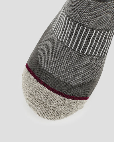 Adults' Hemp Crew Trail Socks (2 Pairs) | Color: Burgundy