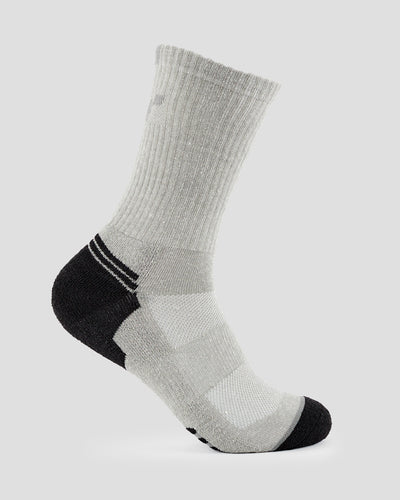 Adults' Hemp Crew Trail Socks (2 Pairs) | Color: Grey
