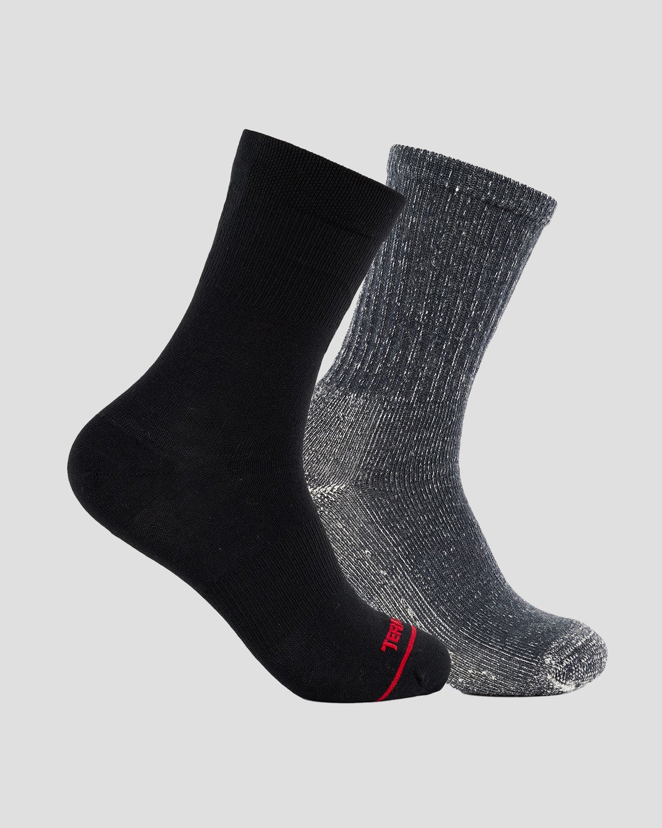 Adults' Midweight Baselayer Socks (2 Pairs) | Color: Black