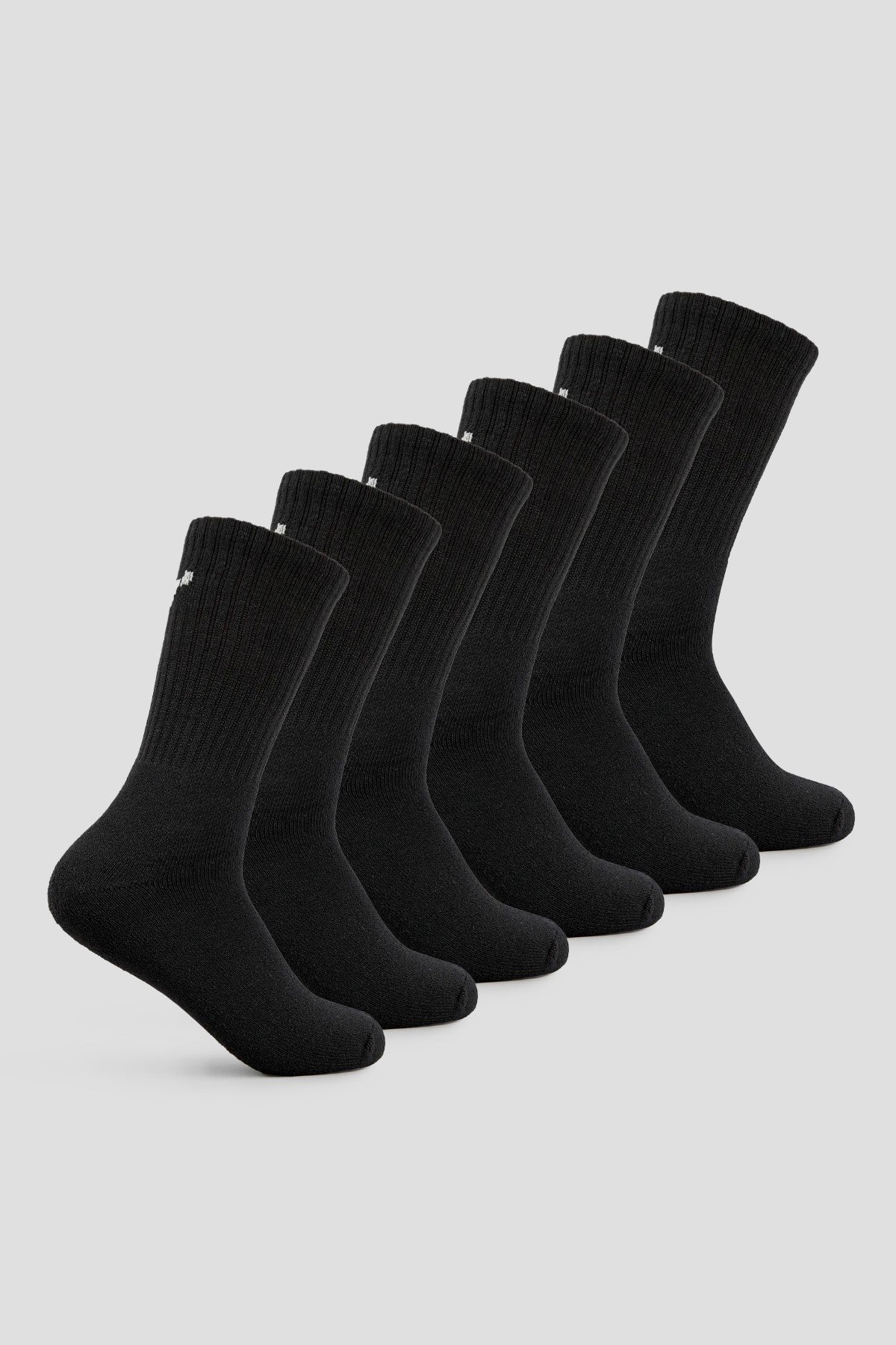 Work & Sports Socks (6 Pairs) | Color: Black