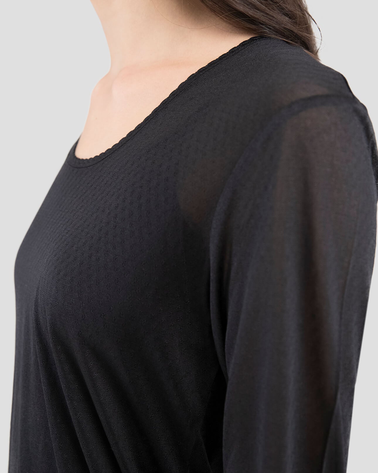 Terramar ThermaSilk CS Pointelle Silk Lightweight Long Sleeve