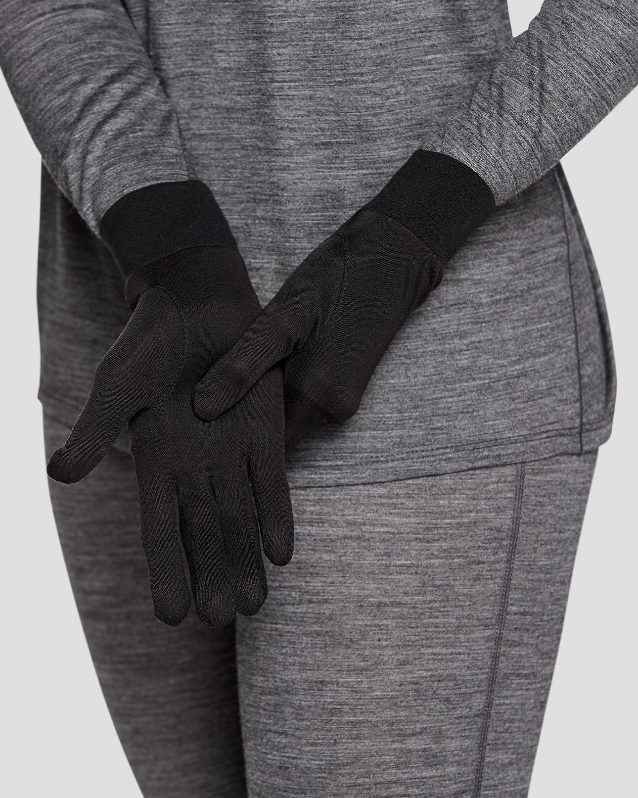 Thermasilk® Lightweight Silk Glove Liners | #color_black