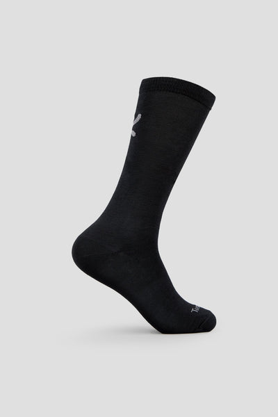 Thermasilk® Mid-Calf Silk Sock Liners | Color: Black | #color_black
