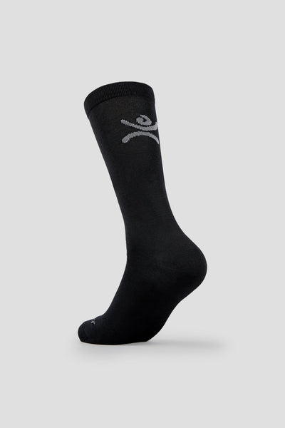 Thermasilk® Mid-Calf Silk Sock Liners | Color: Black | #color_black