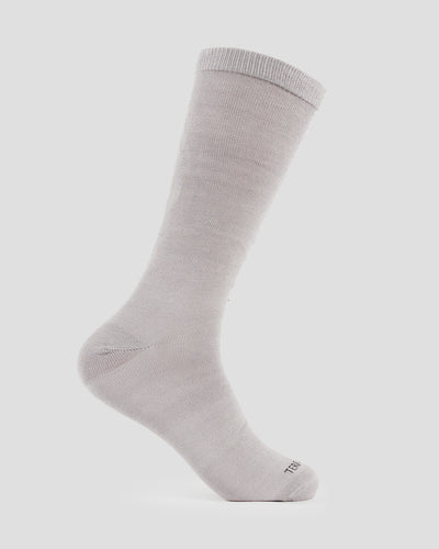 Thermasilk® Mid-Calf Silk Sock Liners | Color: Grey | #color_grey