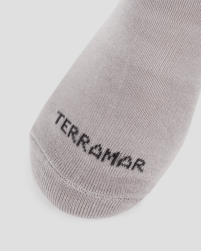 Thermasilk® Mid-Calf Silk Sock Liners | Color: Grey | #color_grey