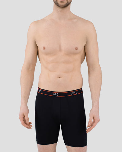 Men's TXO 6-Inch Boxer Briefs (3 Pack) | Color: Black/Black/Black | #color_black-black-black