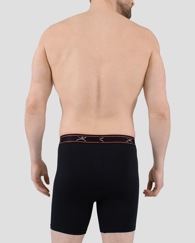 Men's TXO 6-Inch Boxer Briefs (3 Pack) | Color: Black/Black/Black | #color_black-black-black