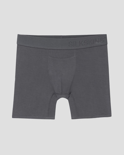 Men's SilkSkins® 6-Inch Boxer Briefs | Color: Grey | #color_grey