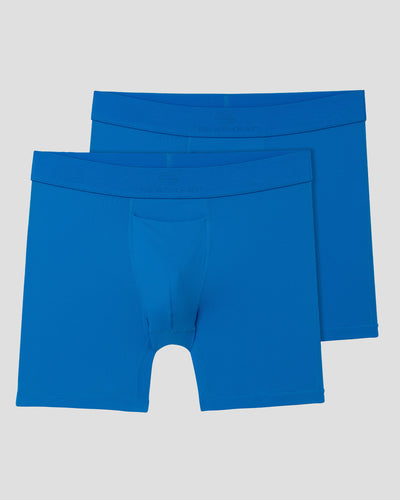 Men's SilkSkins® Air Cool 6-Inch Boxer Briefs (2 Pack) | Color: Light Blue | #color_blue