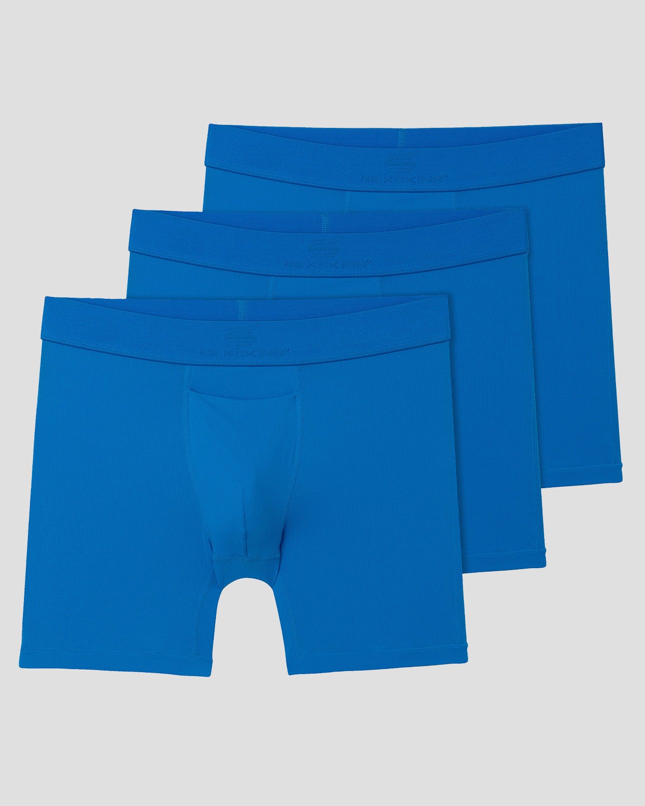 Men's SilkSkins® Air Cool 6-Inch Boxer Briefs (3 Pack) | Color: Light Blue