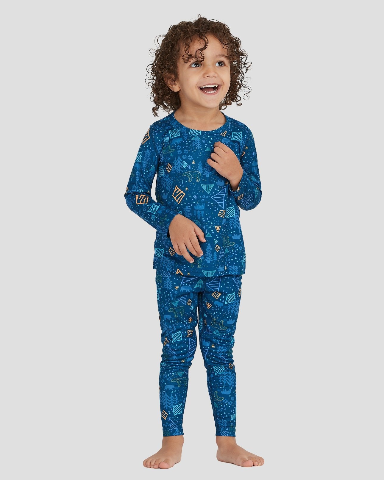 2.0 Kids' Free Ride Heritage Midweight Thermal Baselayer 2-Piece Set