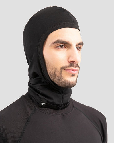 Thermasilk® Lightweight Spandex Silk Balaclava | Color: Black