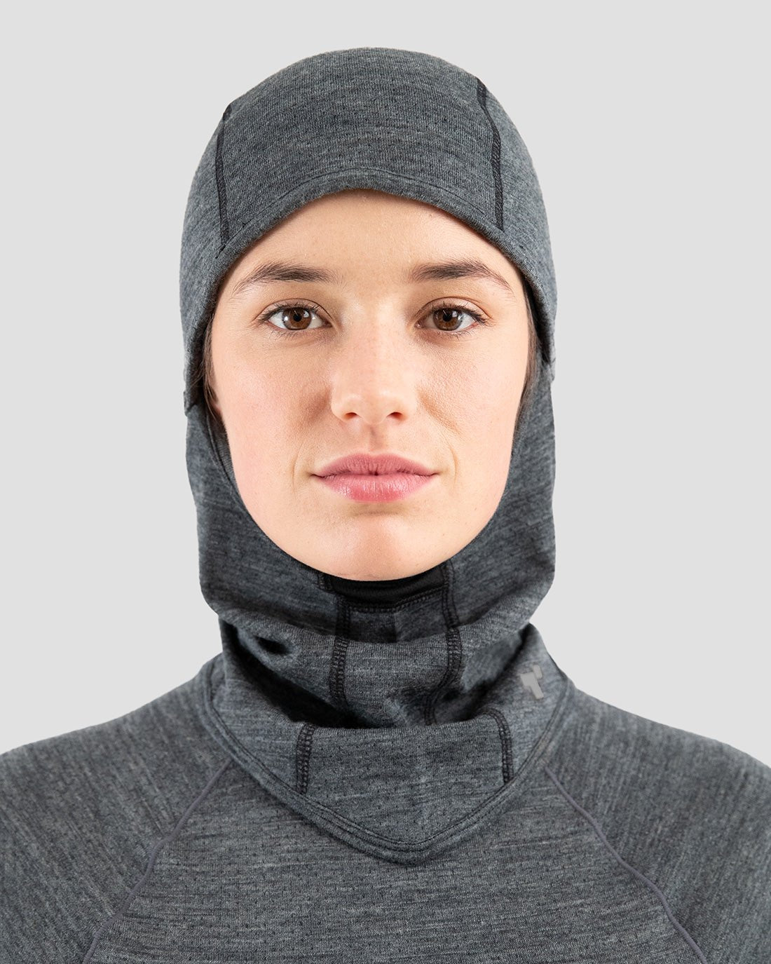 Adult's Midweight Ultra Merino Wool Balaclava | Color: Charcoal Heather