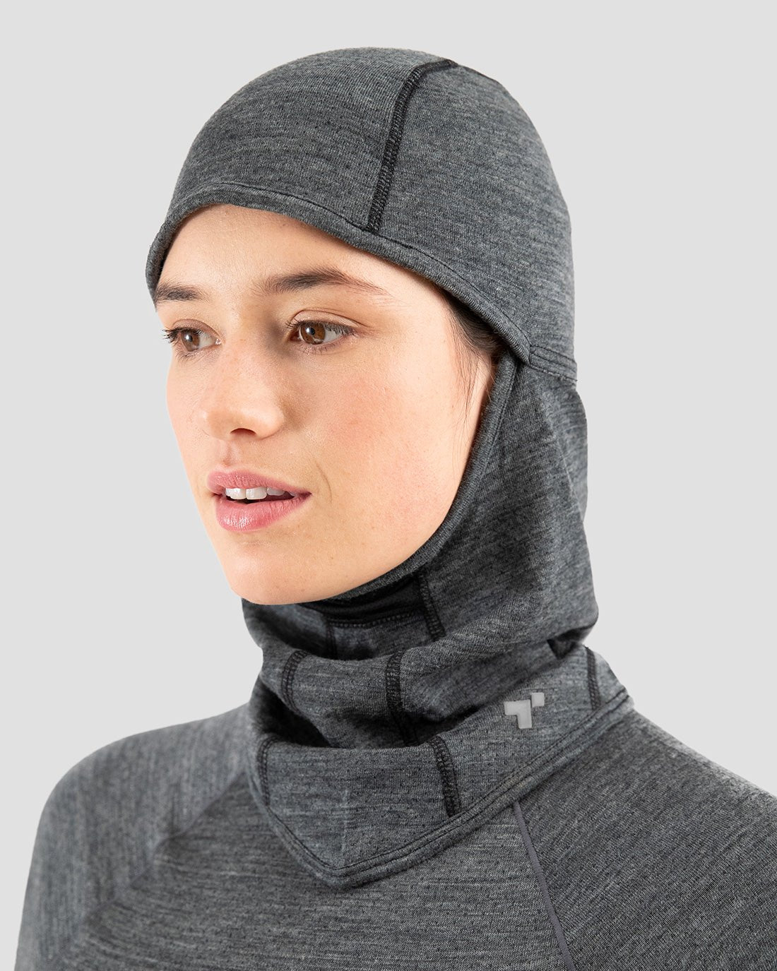 Adult's Midweight Ultra Merino Wool Balaclava | Color: Charcoal Heather