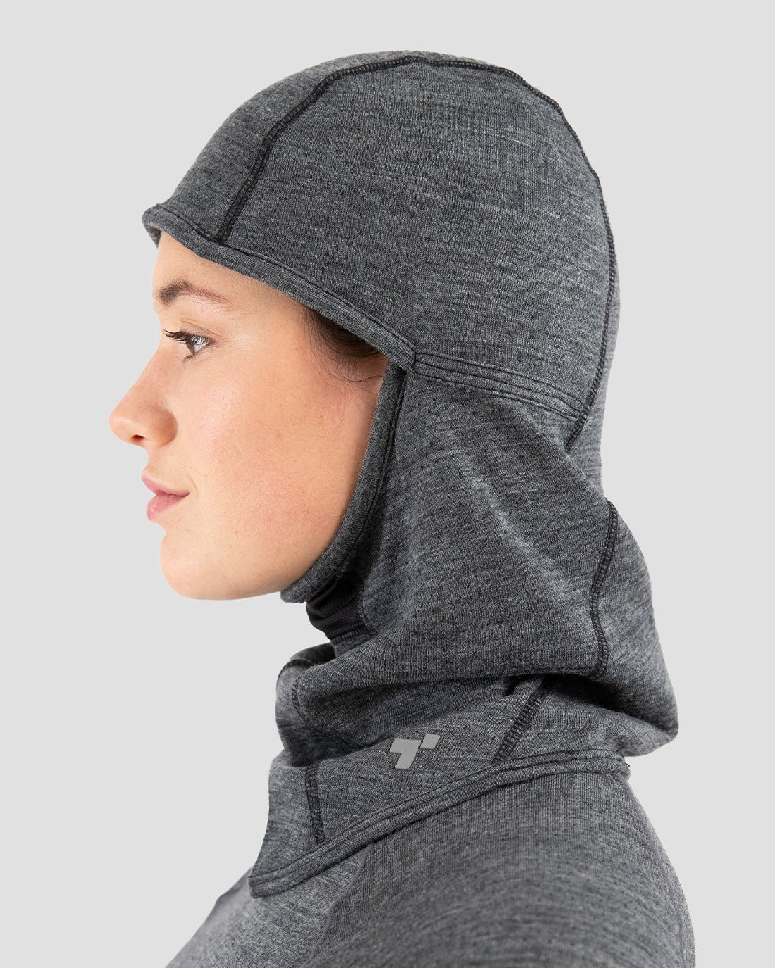 Adult's Midweight Ultra Merino Wool Balaclava | Color: Charcoal Heather