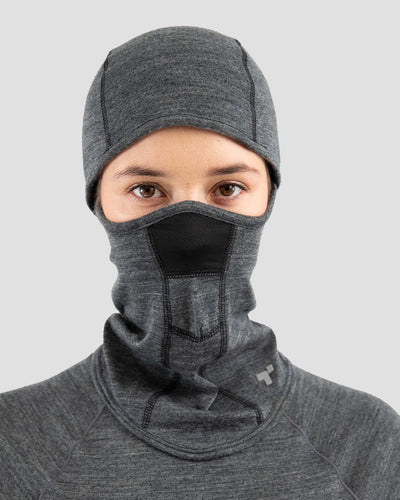 Adult's Midweight Ultra Merino Wool Balaclava | Color: Charcoal Heather