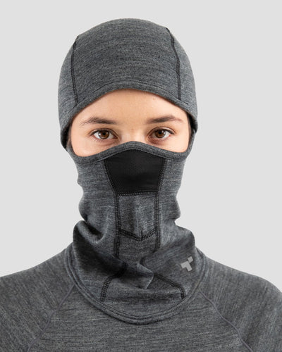 Adult's Midweight Ultra Merino Wool Balaclava | Color: Charcoal Heather