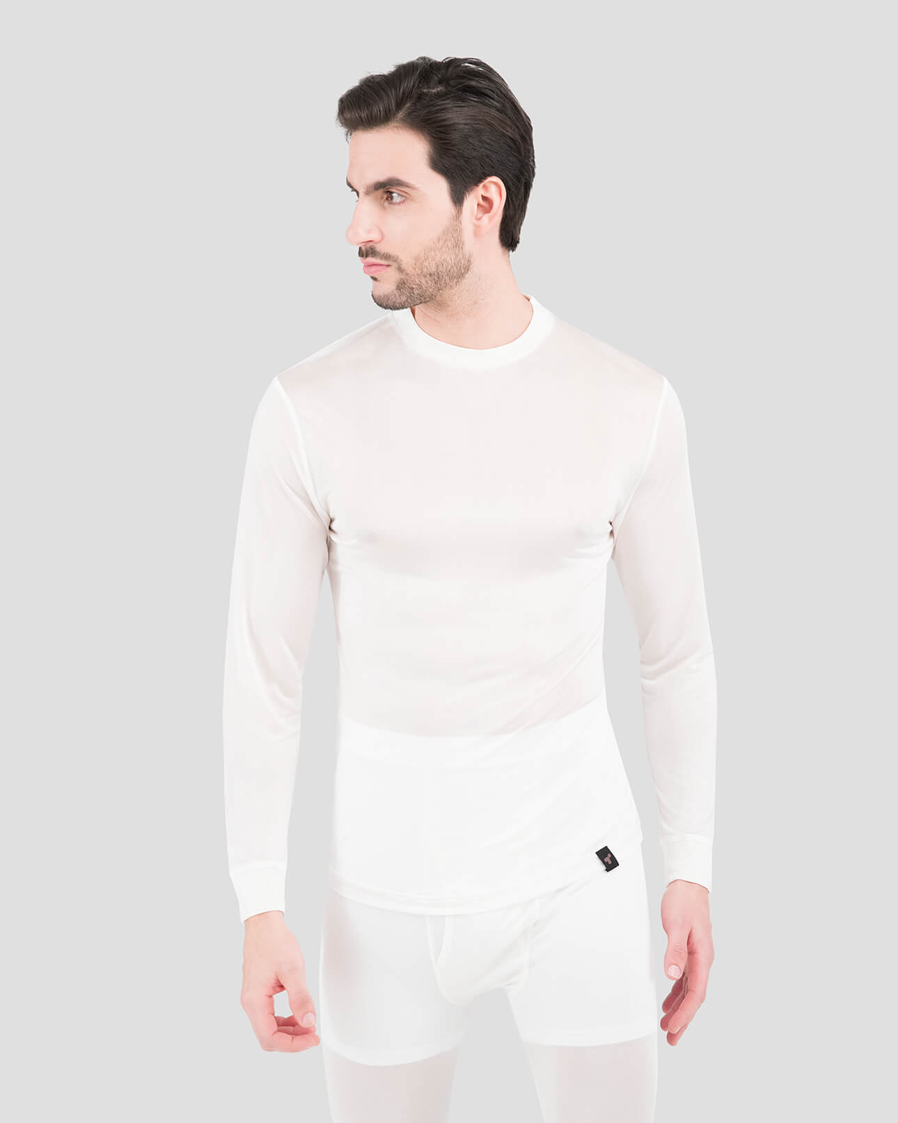 Men's Thermasilk® Heritage Crew | Color: Natural