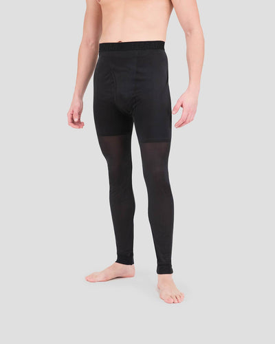 Big & Tall Men's Thermasilk® Heritage Lightweight Baselayer Pants | Color: Black