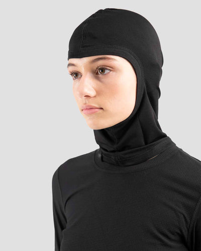 Thermasilk® Lightweight Spandex Silk Balaclava | Color: Black