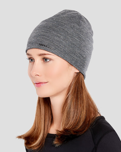 Women's Midweight Ultra Merino Wool Hat | Color: Charcoal Heather #color_charcoal-heather