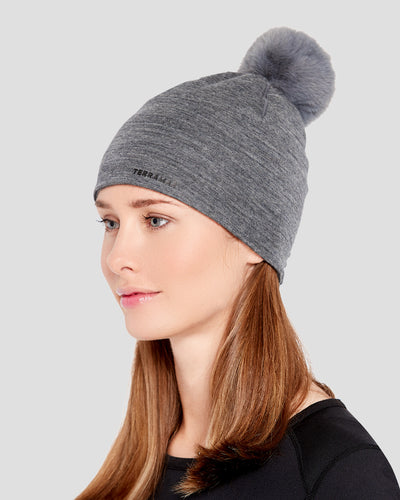Women's Midweight Ultra Merino Wool Hat | Color: Charcoal Heather #color_charcoal-heather
