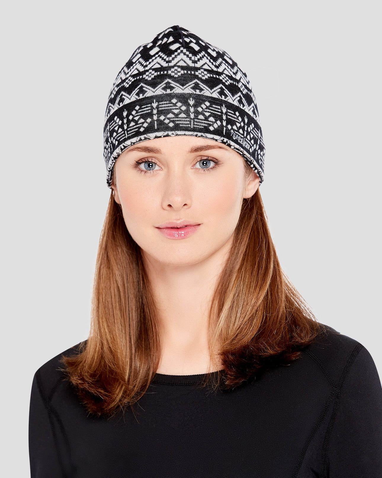 Women's Midweight Ultra Merino Wool Hat | Color: Black Back Country  #color_black-back-country