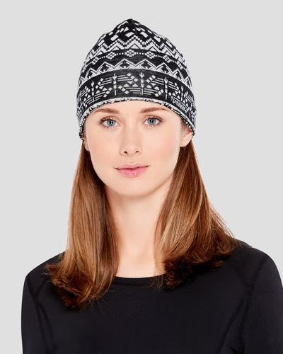 Women's Midweight Ultra Merino Wool Hat | Color: Black Back Country  #color_black-back-country