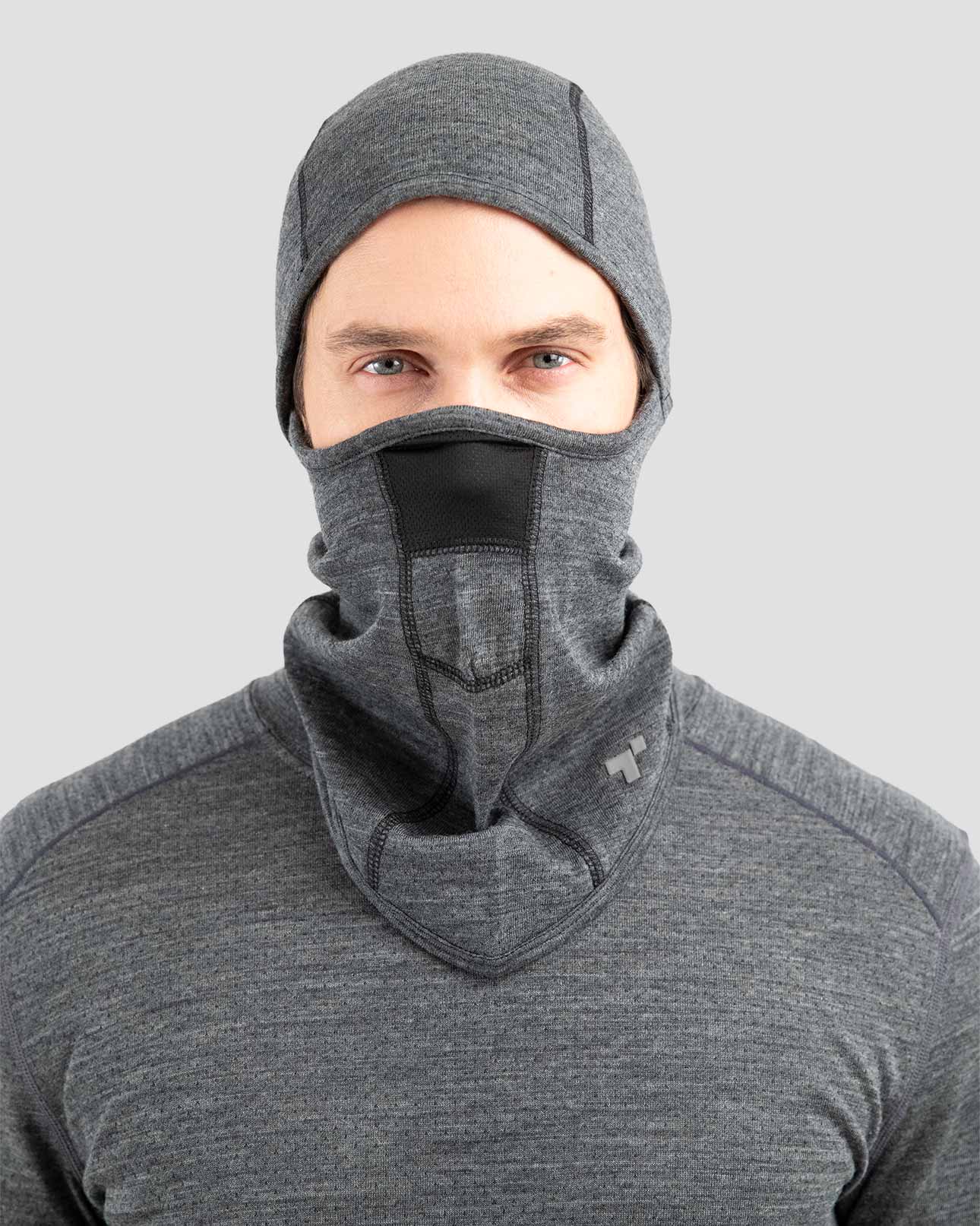 Adult's Midweight Ultra Merino Wool Balaclava | Color: Charcoal Heather