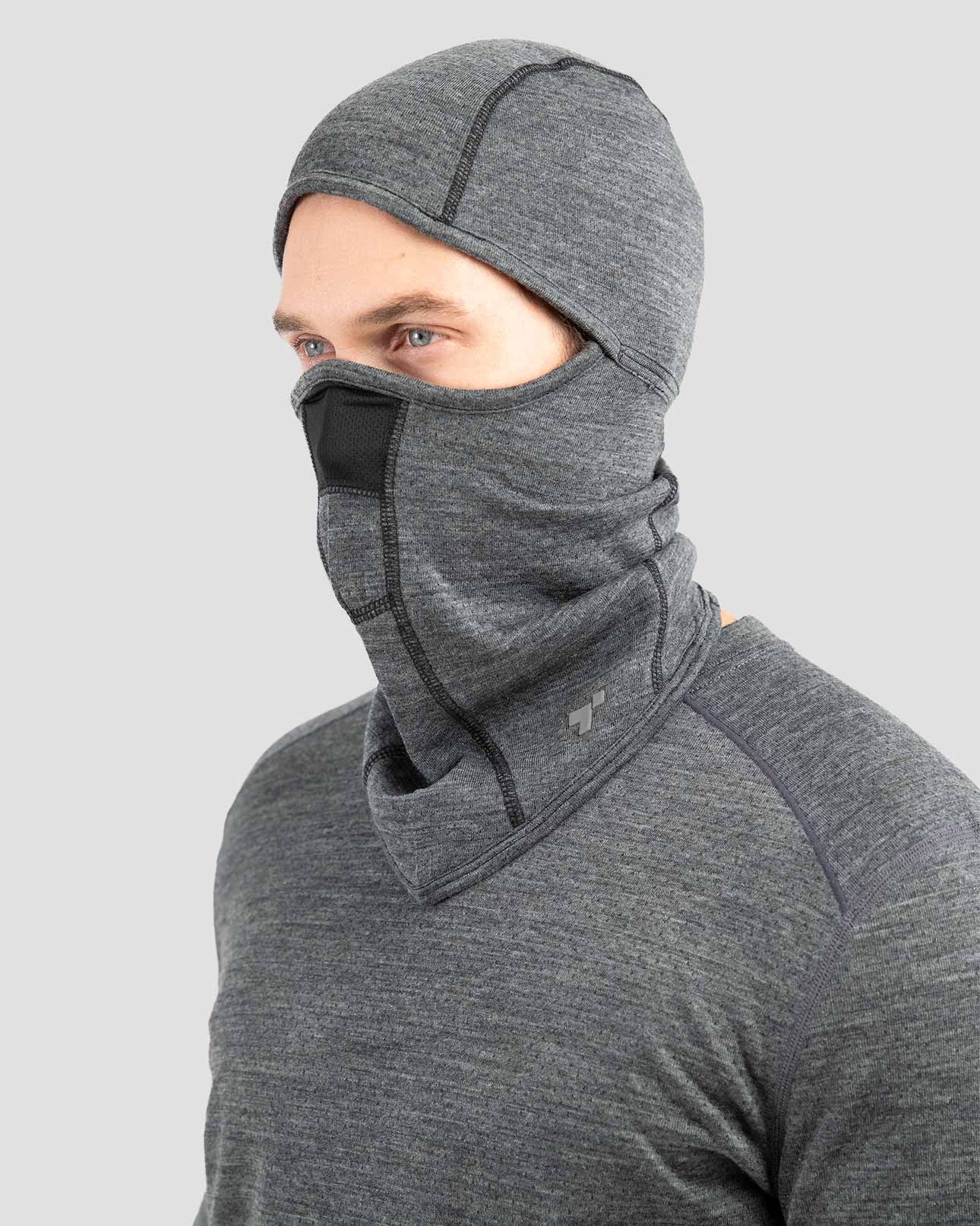 Adult's Midweight Ultra Merino Wool Balaclava | Color: Charcoal Heather