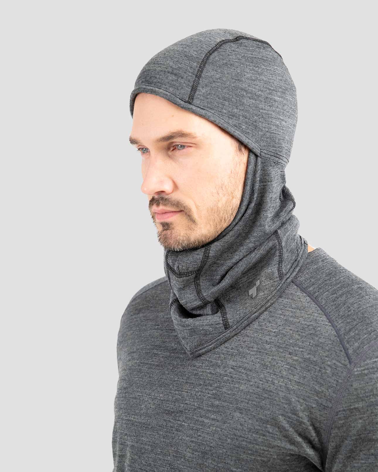 Adult's Midweight Ultra Merino Wool Balaclava | Color: Charcoal Heather