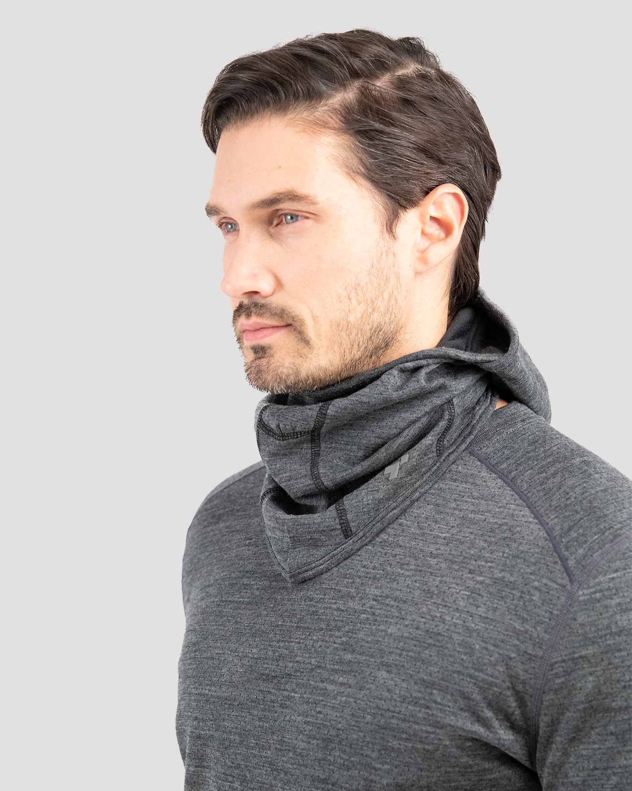 Adult's Midweight Ultra Merino Wool Balaclava | Color: Charcoal Heather