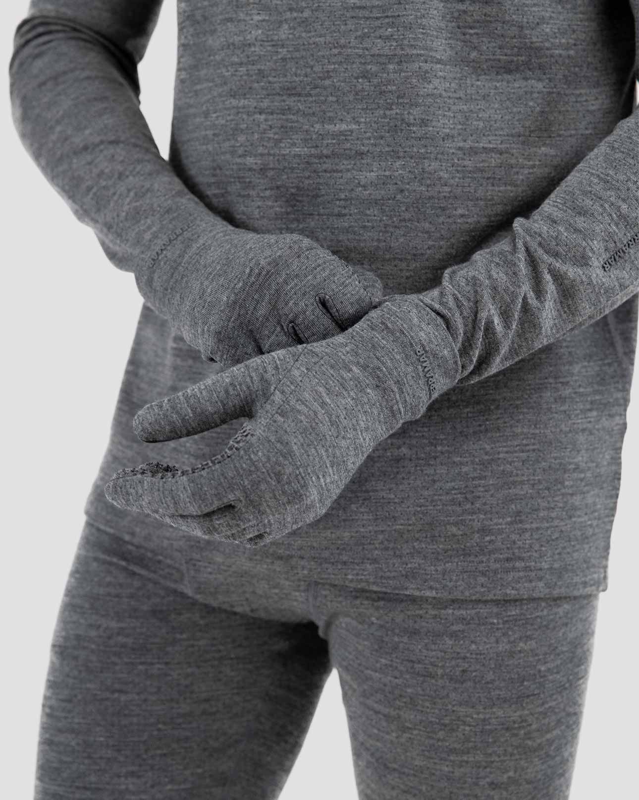 Adult's Midweight Ultra Merino Wool Glove Liners | Color: Charcoal Heather