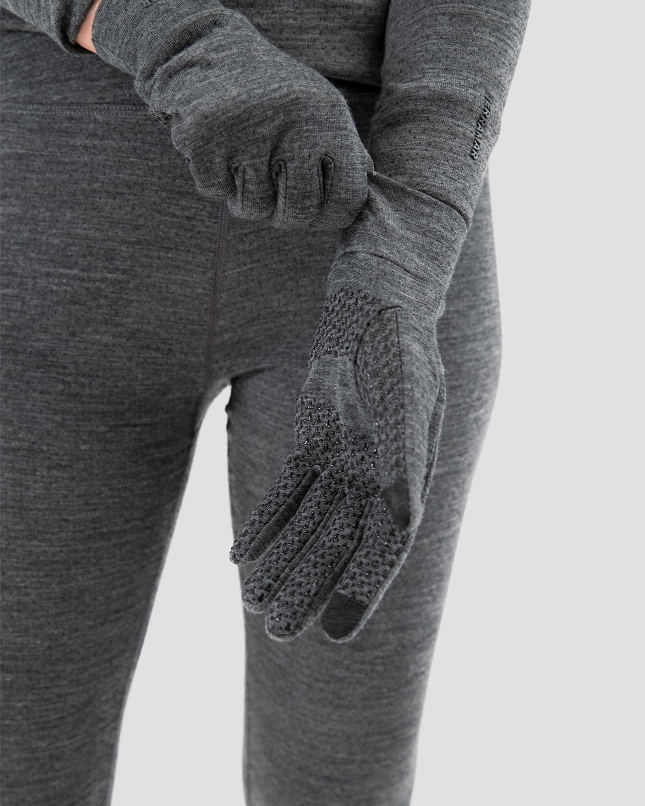 Adult's Midweight Ultra Merino Wool Glove Liners | Color: Charcoal Heather