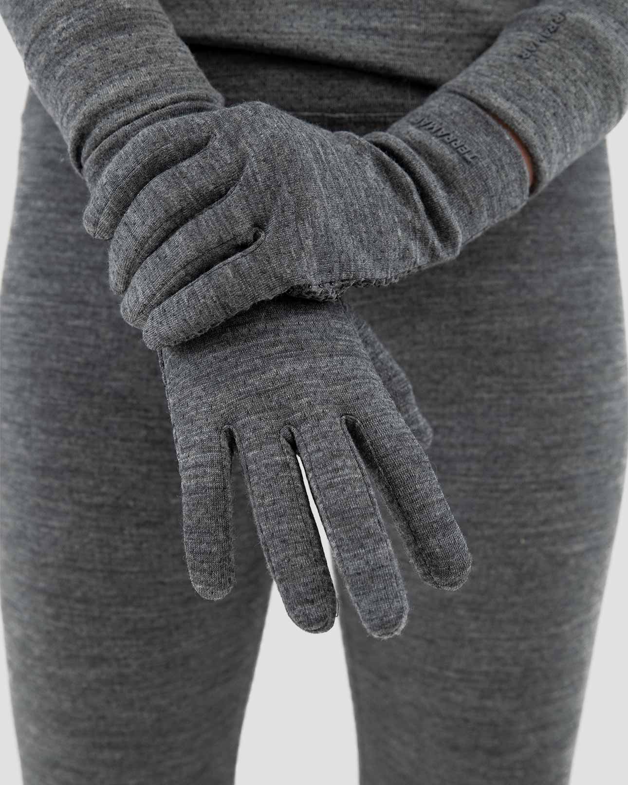 Adult's Midweight Ultra Merino Wool Glove Liners | Color: Charcoal Heather