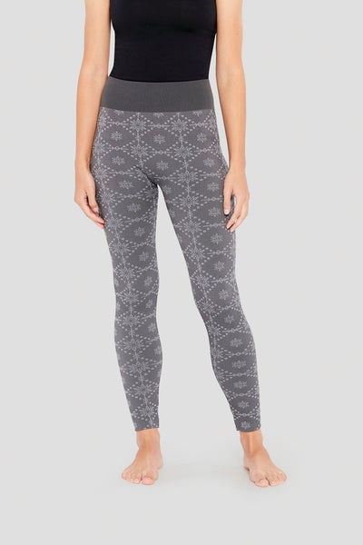 Women's Altitude UPF 25 Essential Leggings | Color: First Tracks Snowflake | #color_first-tracks-snowflake